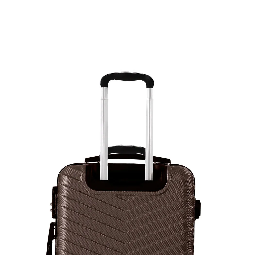 20" Carry On Travel Luggage - Coffee