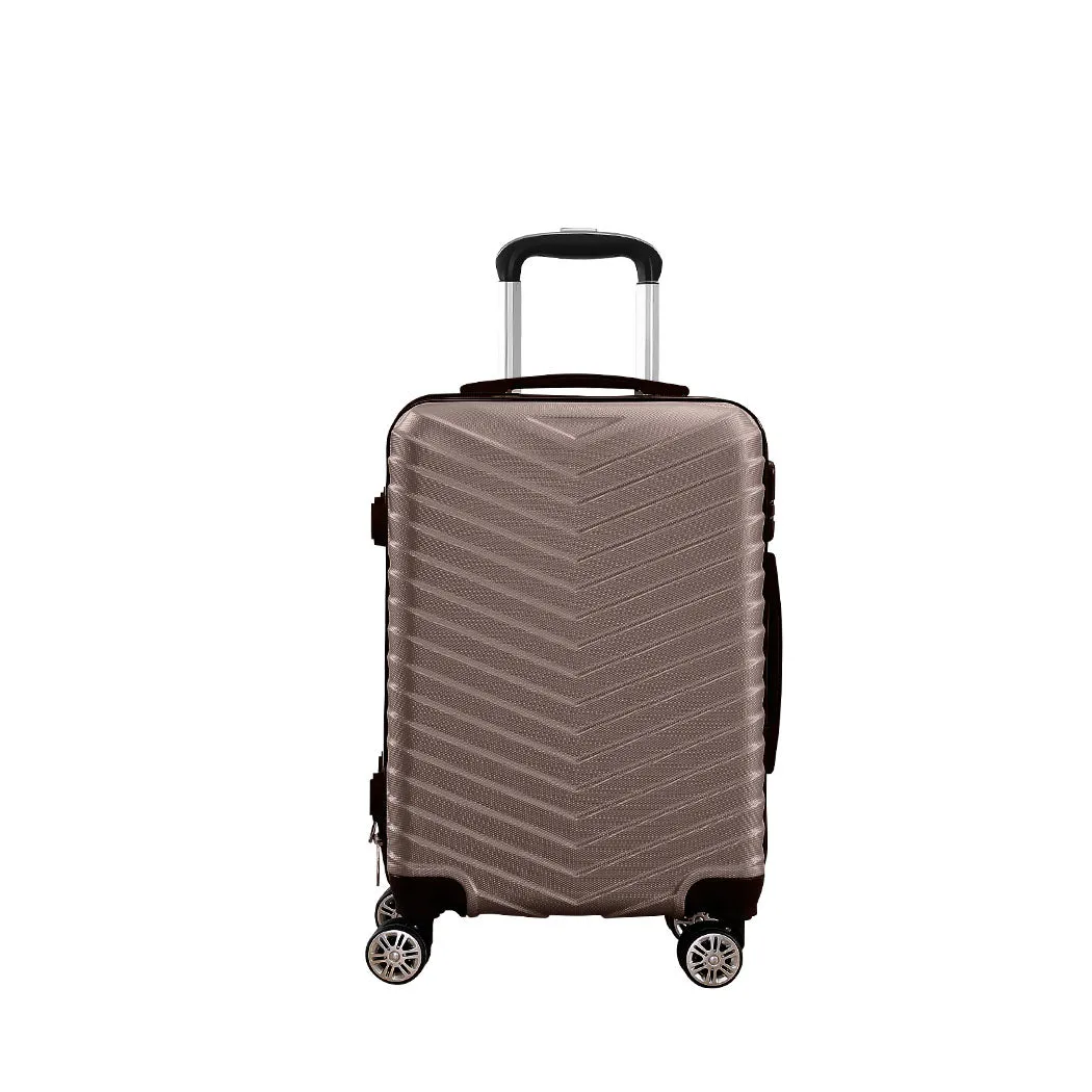 20" Carry On Travel Luggage - Coffee