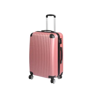 24" Luggage Suitcase Code Lock Hard Shell Travel Carry Bag Trolley