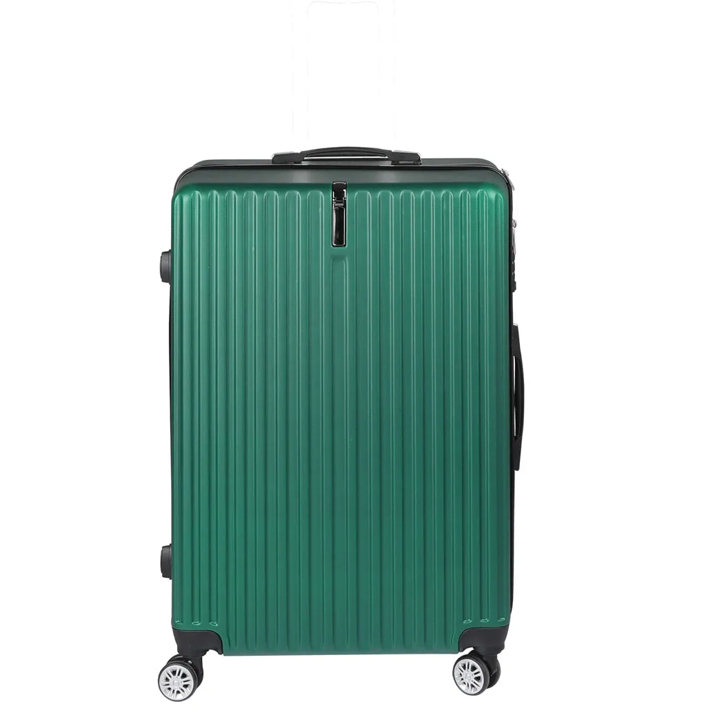 28" Luggage Suitcase Code Lock Hard Shell Travel Carry Bag Trolley - Green