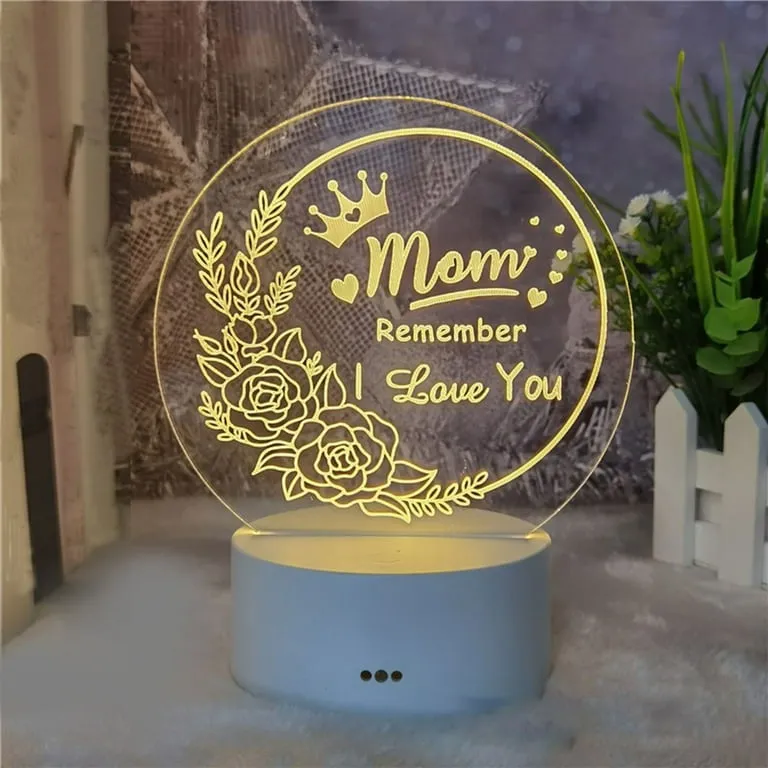 3D Light Night Stand - My Dear Mom Gift