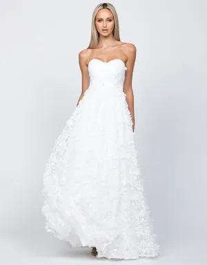 Adela Sweetheart Petal Ball Gown