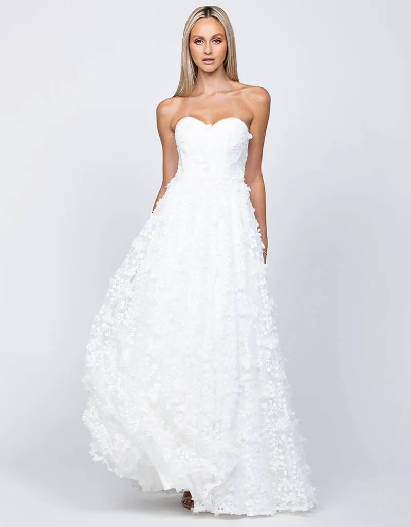 Adela Sweetheart Petal Ball Gown