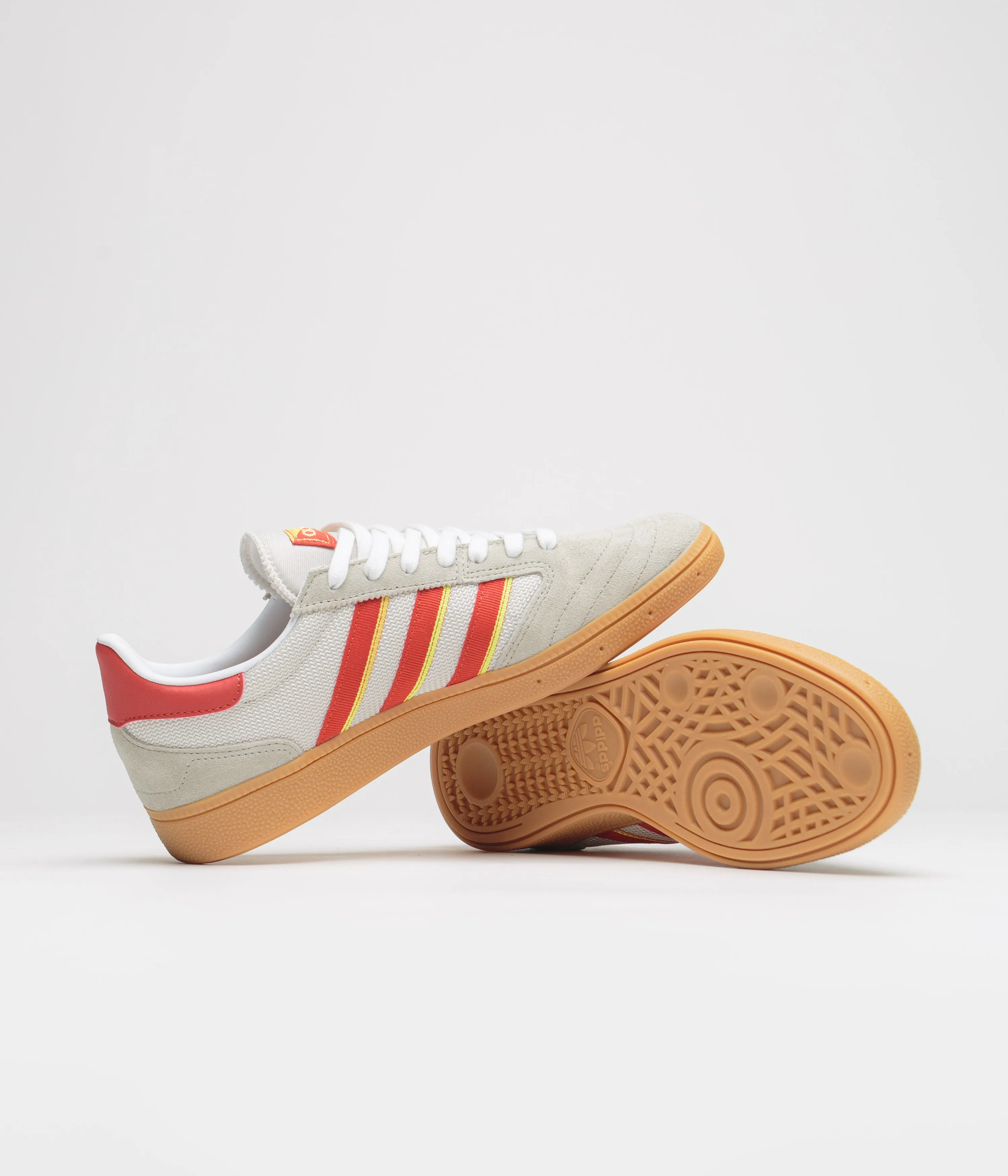 Adidas Busenitz Vintage Shoes - Feather Grey / Red / Orbit Grey