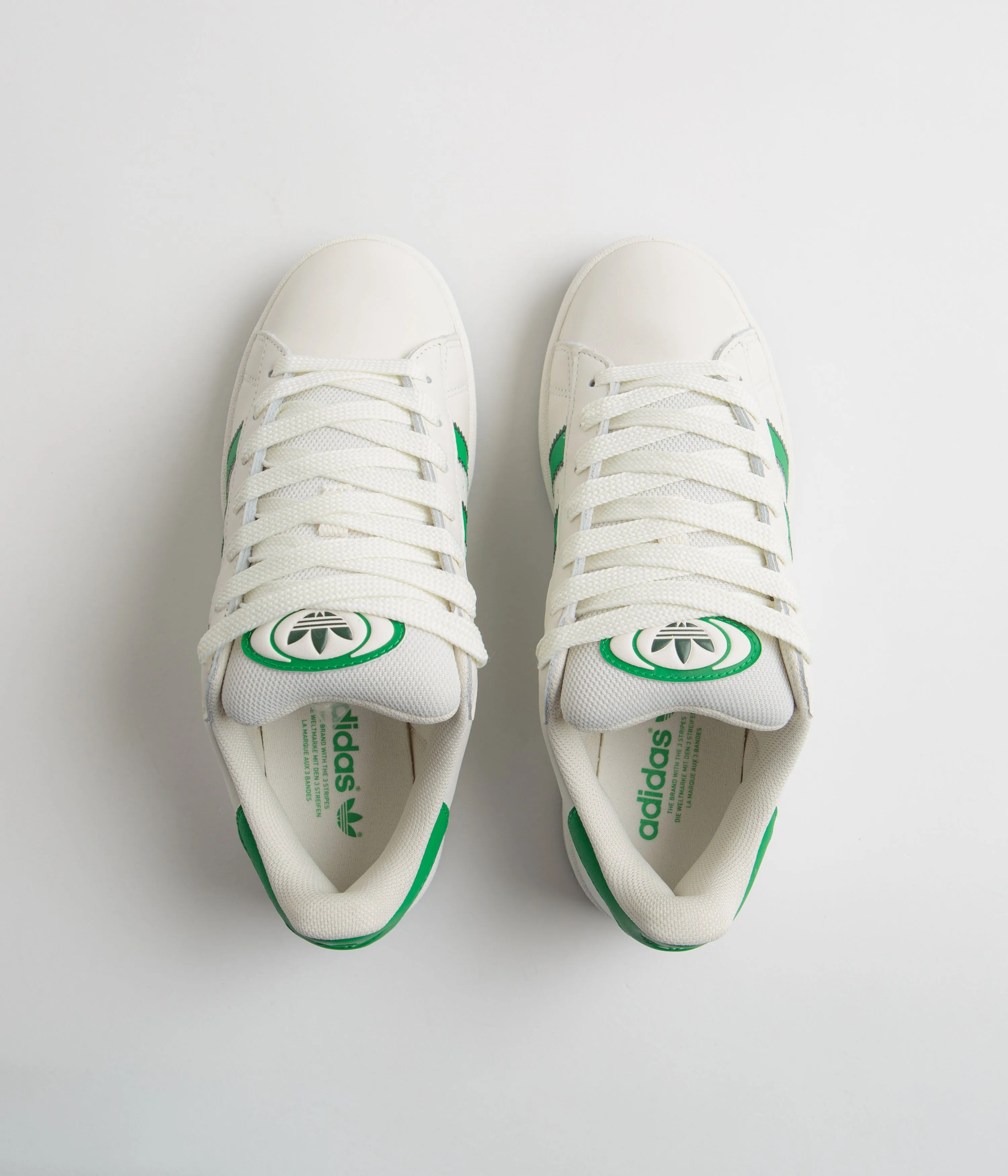 Adidas Campus 00s Shoes - Core White / Green / Off White