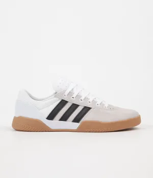 Adidas City Cup Shoes - White / Core Black / Gum4