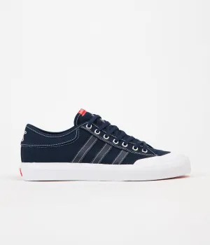 Adidas x Bonethrower Matchcourt Shoes - Collegiate Navy / White / Red