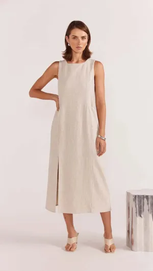 Alba Midi Dress - Natural Marle