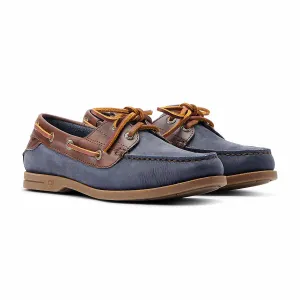 Ariat Women's Antigua Boat Shoe - Navy/Chocolate