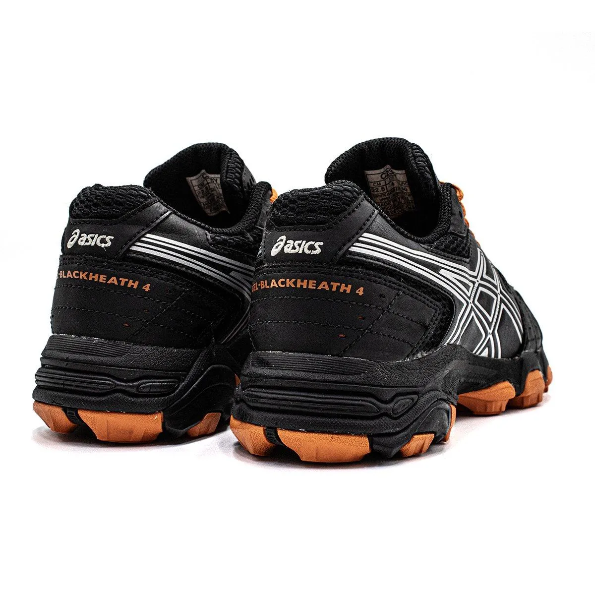 Asics Gelblackheath 4 Hockey Sport Shoes Leather Black Colour For Kids