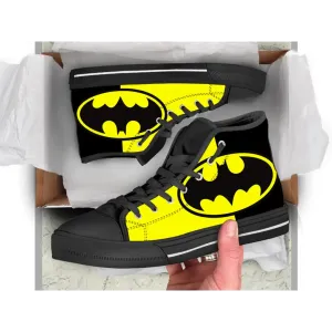 Batman Dark Knight Shoes High Top Sneakers for Kids and Adults