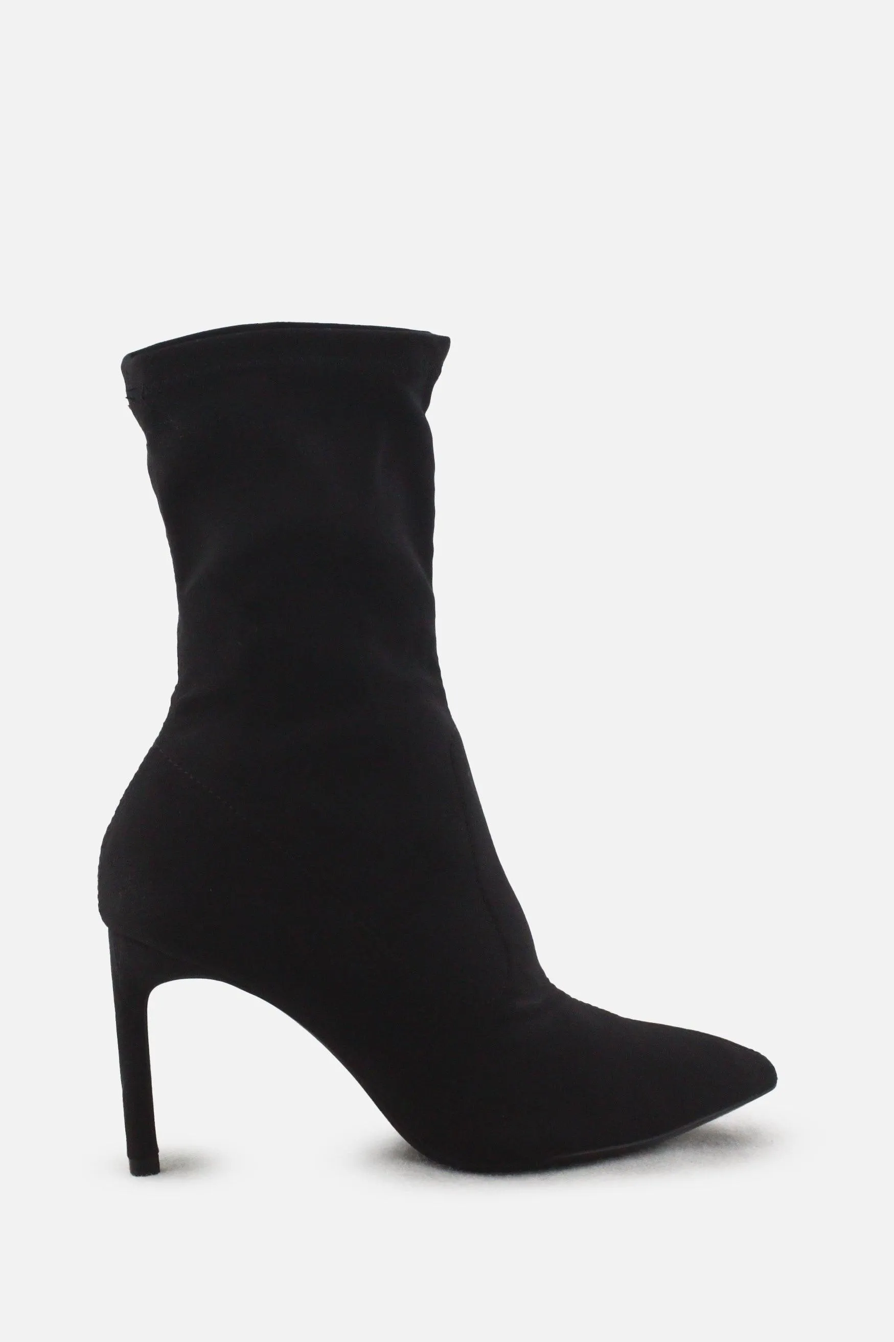 Bershka Stilettos Ankle Boots | Textile