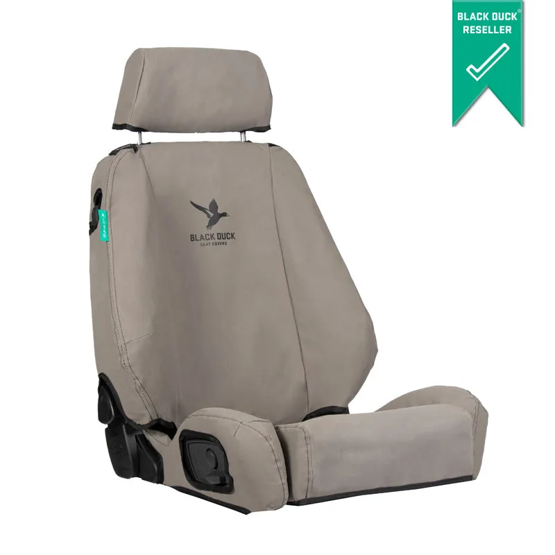 Black Duck Canvas Seat Covers Suits Nissan X-Trail T32 6/2014-2022 Grey