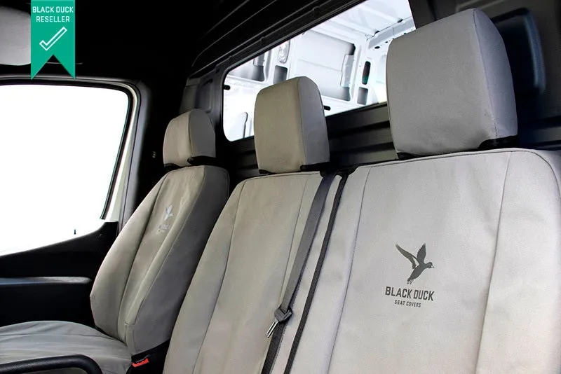 Black Duck Canvas Seat Covers Suits Nissan X-Trail T32 6/2014-2022 Grey