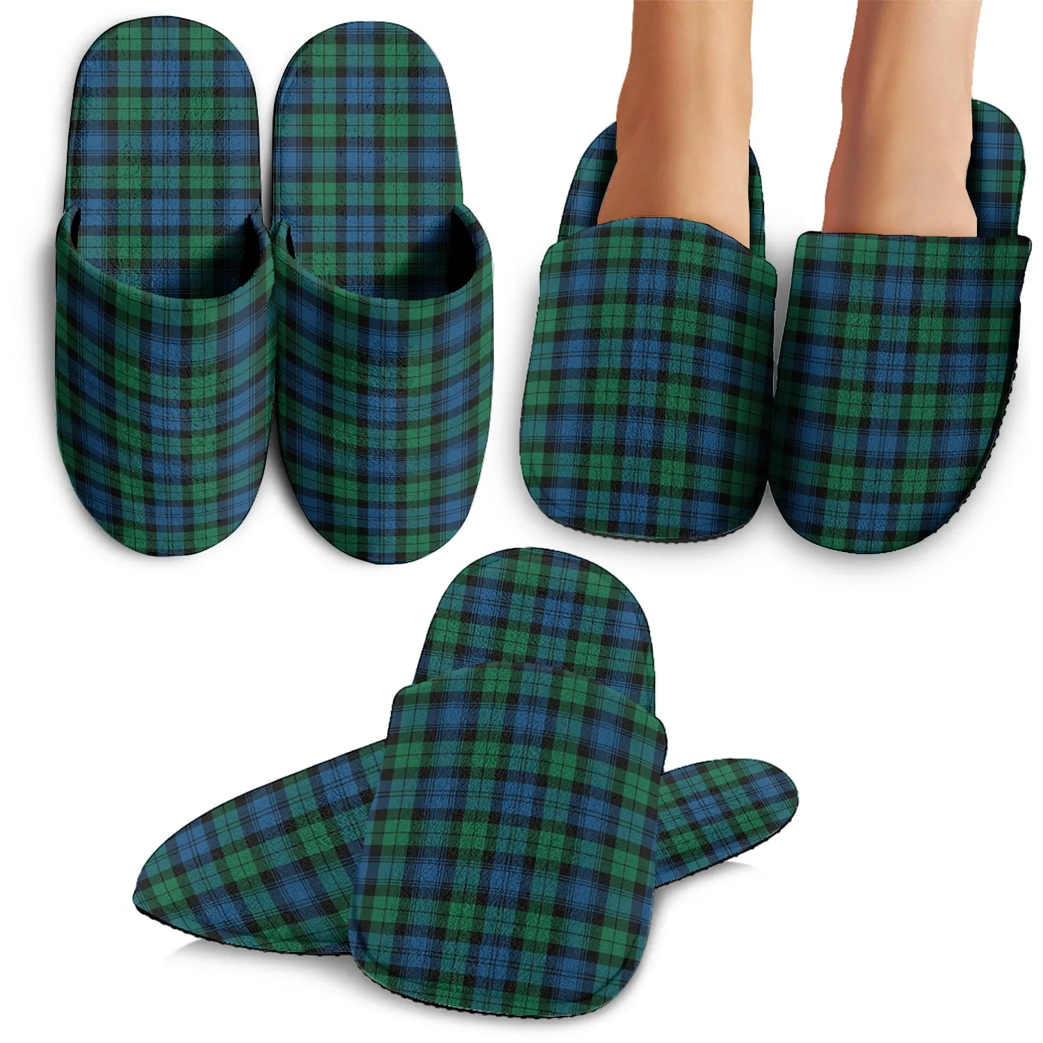 Black Watch Ancient Tartan Home Slippers