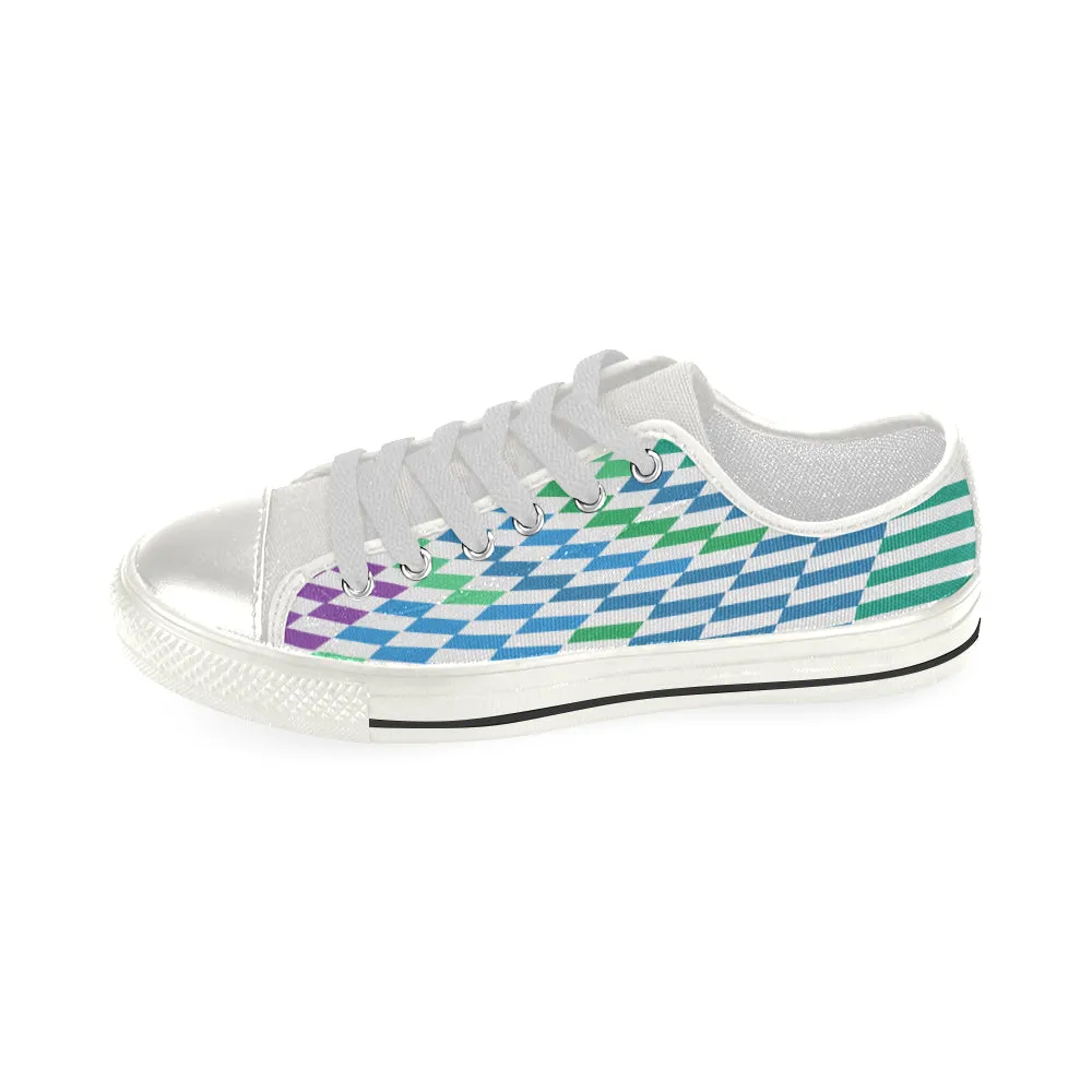 Buy Women's Checkers Print Canvas Low Top Shoes at TFS