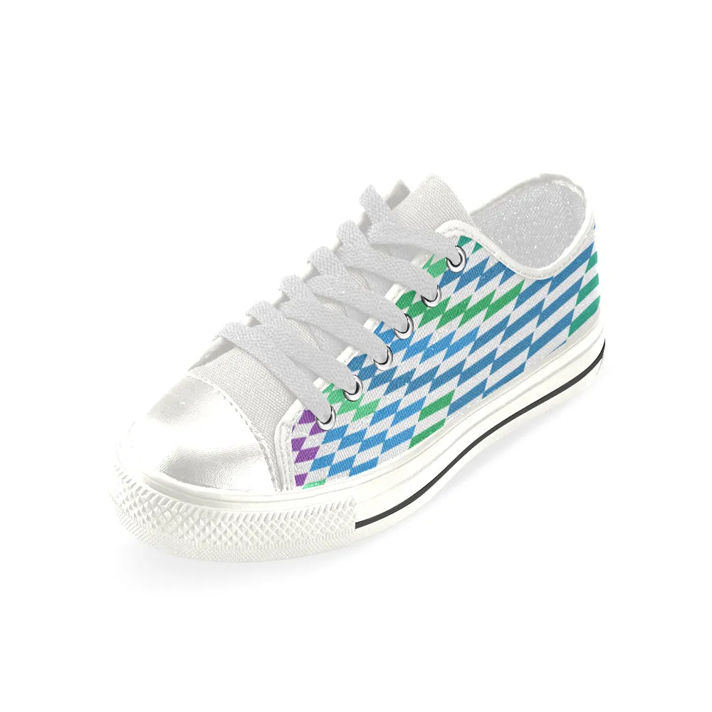 Buy Women's Checkers Print Canvas Low Top Shoes at TFS