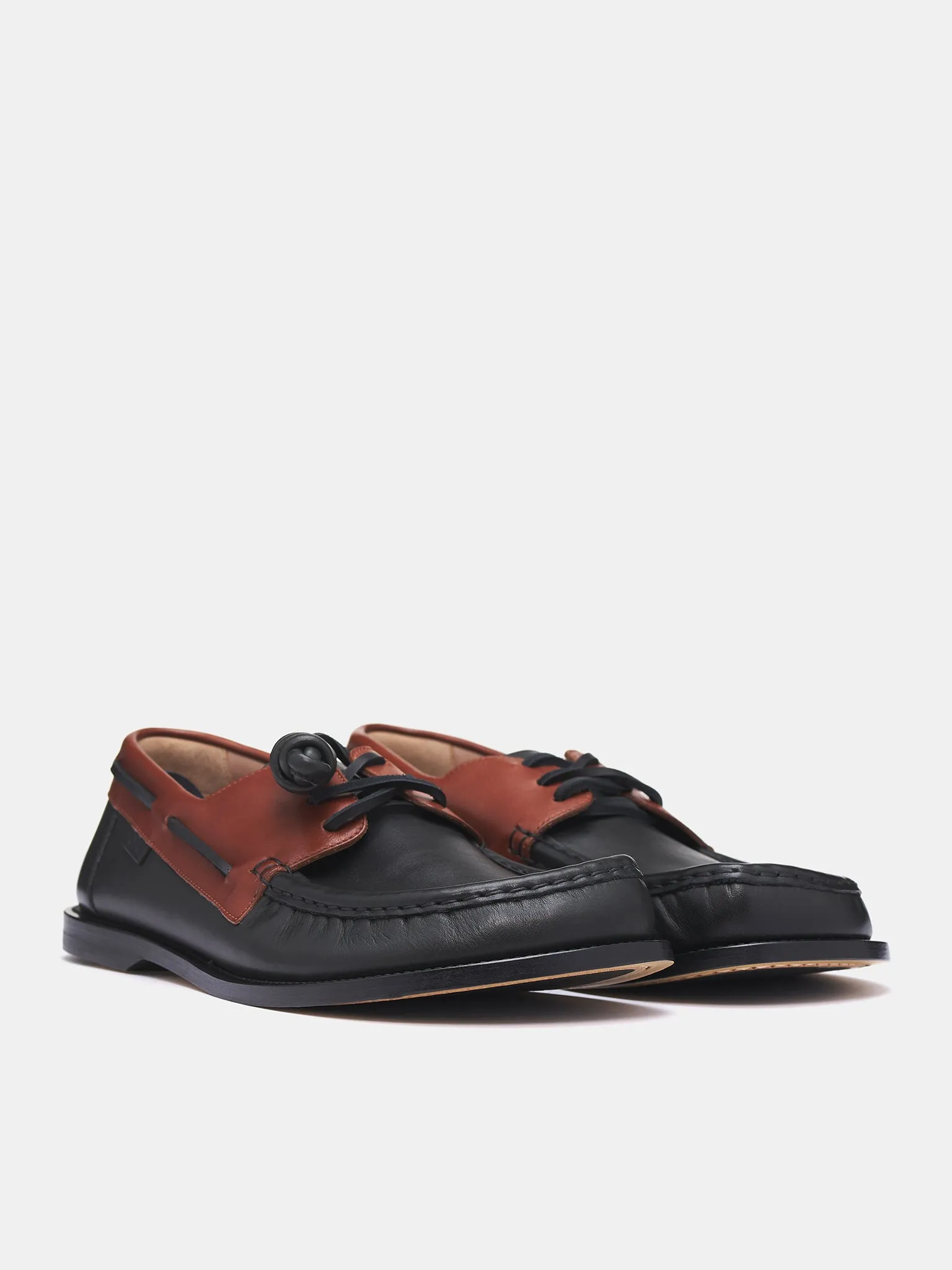 Campo Boat Shoes (M816S08X01-DARK-CARAMEL-BLACK)