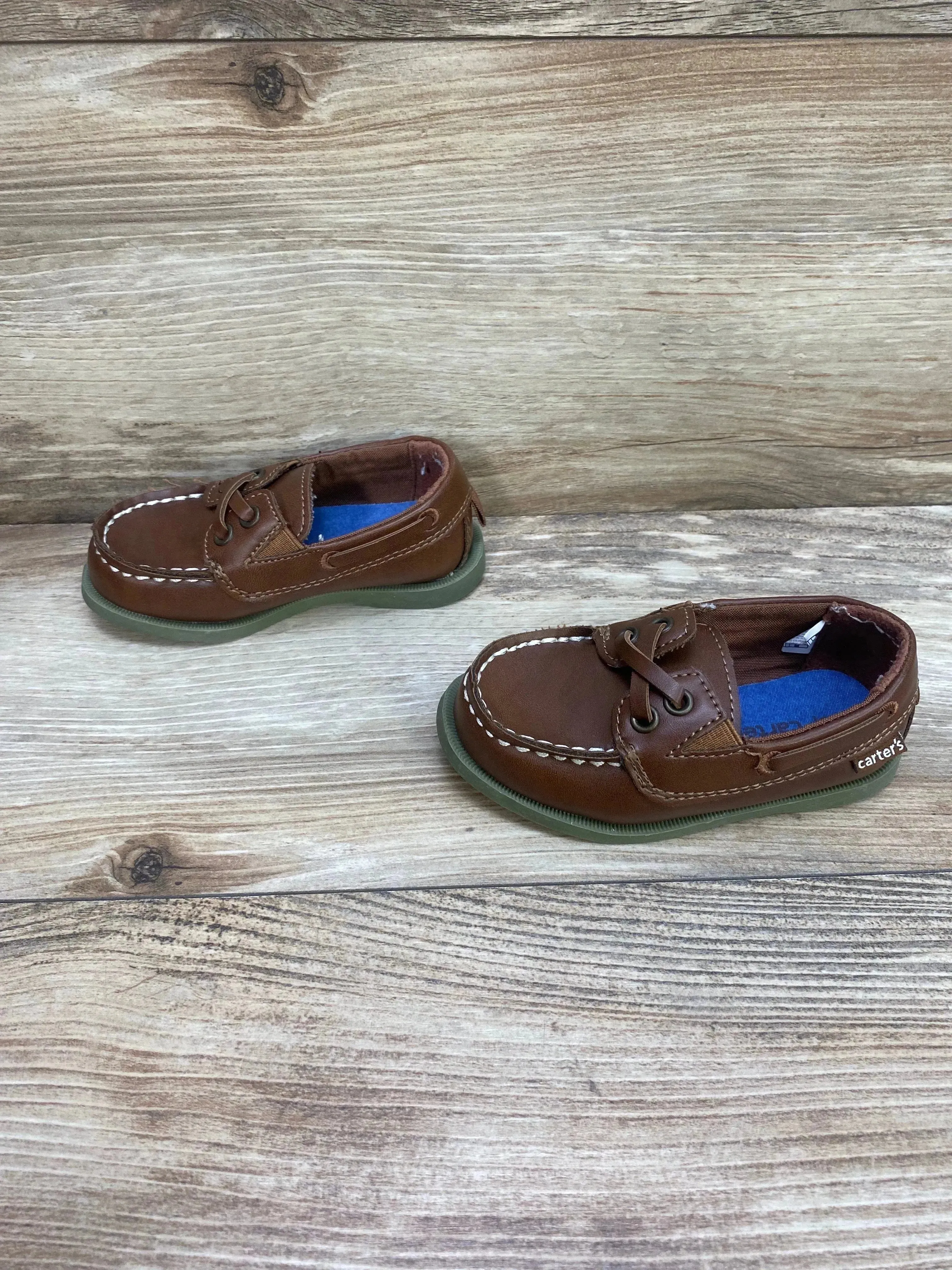 Carter's Bauk Boat Shoes Brown Sz 6c