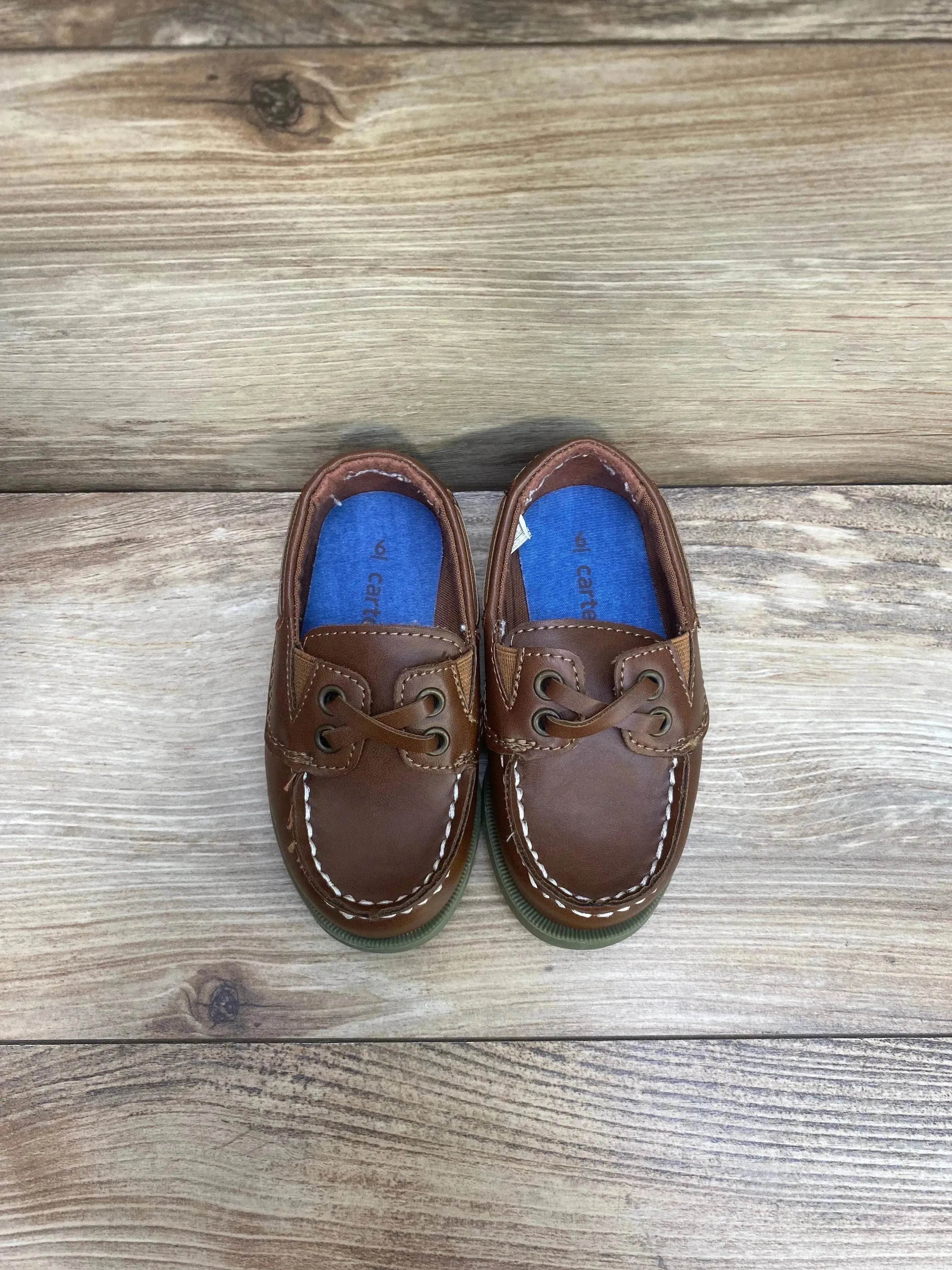 Carter's Bauk Boat Shoes Brown Sz 6c