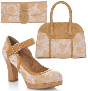 Cassandra Sand Bar Shoes & Matching Cancun Bag & Como Purse by Ruby Shoo