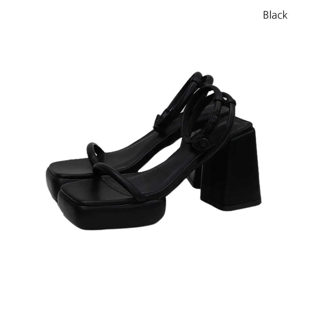 Chunky Slingback Platform Sandals BM3