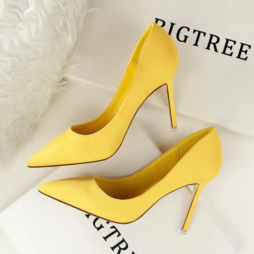 Classic Suede Pointed-Toe Stilettos