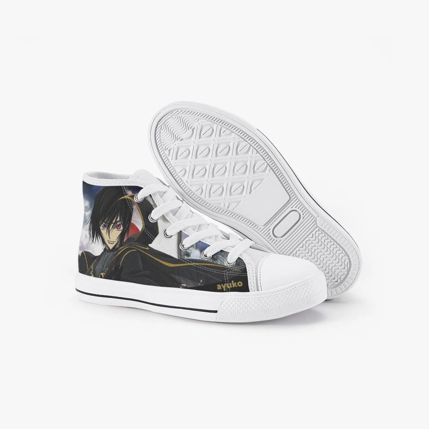 Code Geass Lelouch vi Britannia Kids A-Star High Anime Shoes