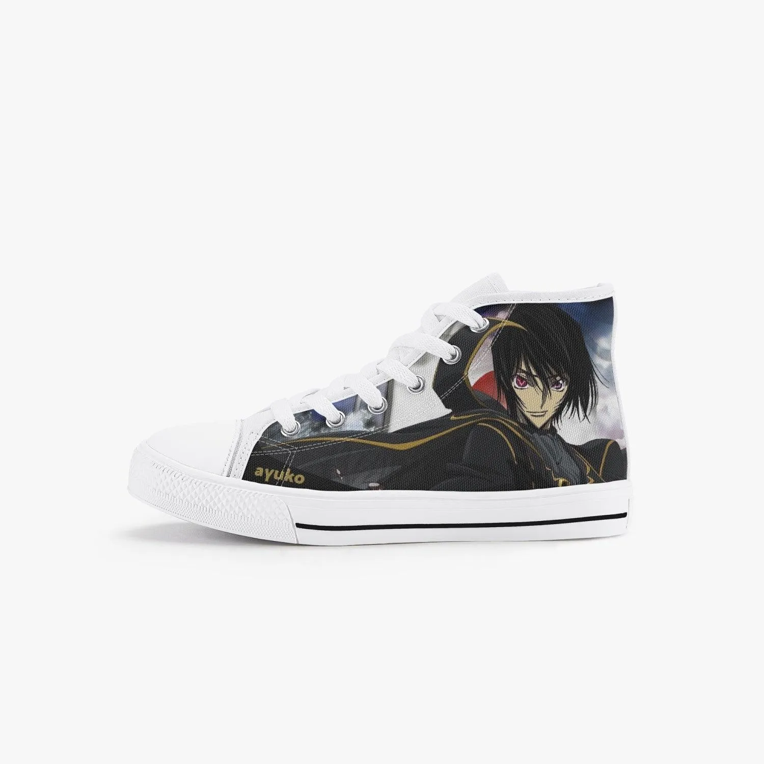 Code Geass Lelouch vi Britannia Kids A-Star High Anime Shoes