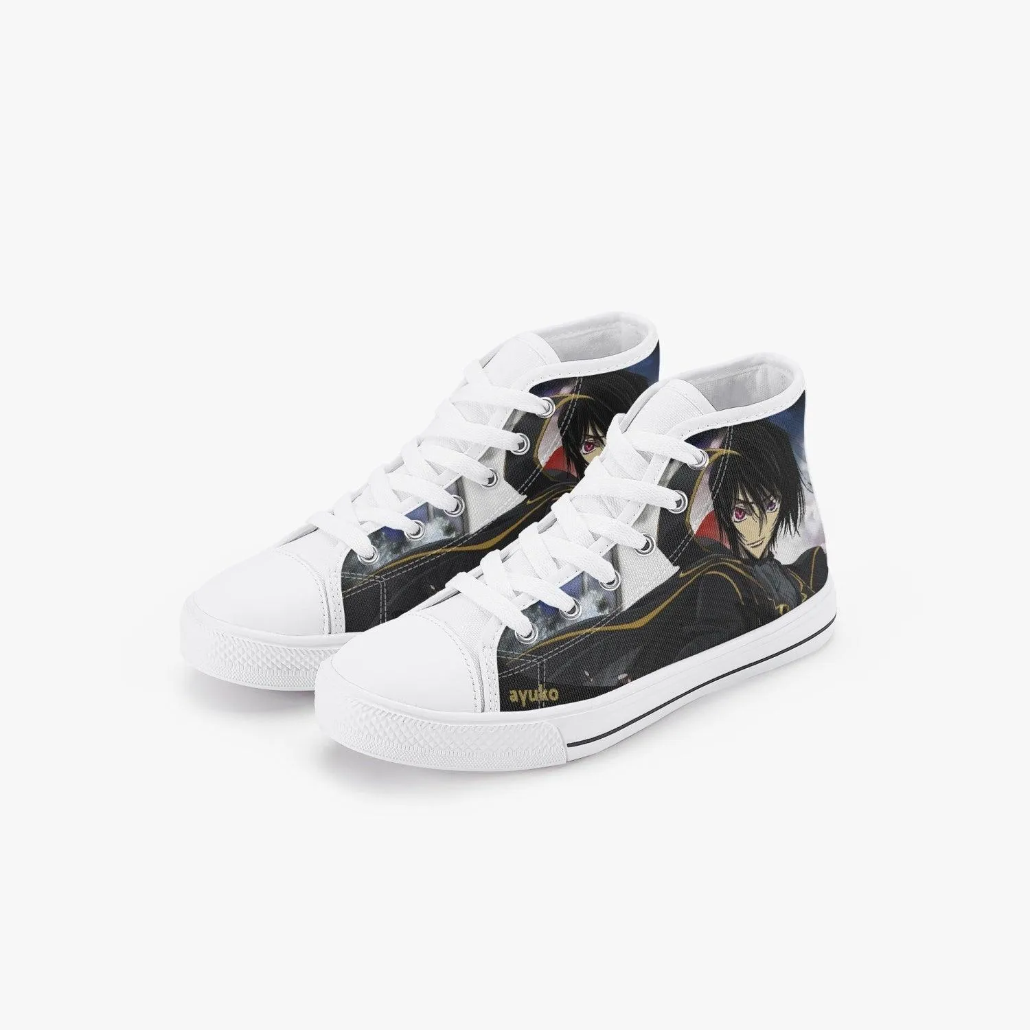 Code Geass Lelouch vi Britannia Kids A-Star High Anime Shoes