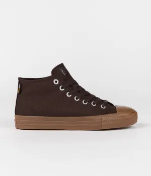 Converse CTAS Pro Cordura Canvas Mid Shoes - Velvet Brown / Egret / Dark Gum