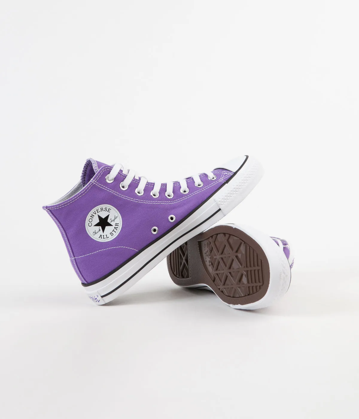 Converse CTAS Pro Hi 'Purple Pack' Shoes - Electric Purple / Black / White