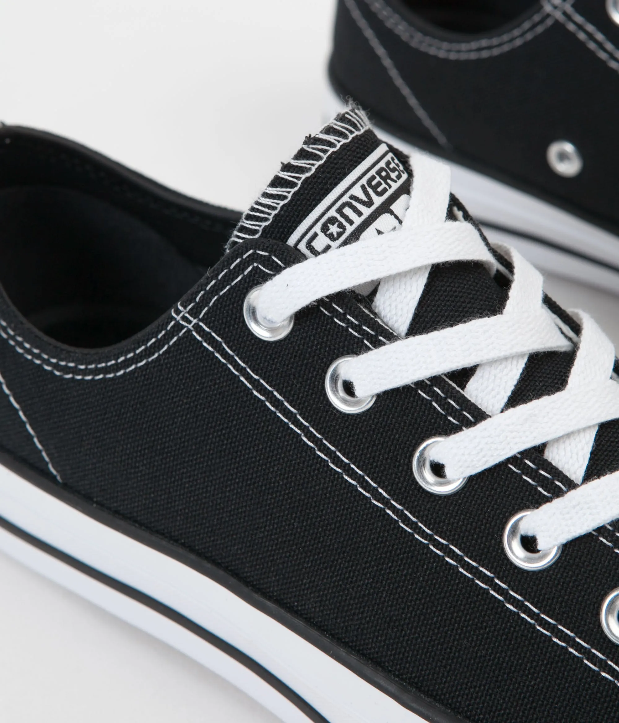 Converse CTAS Pro Ox Canvas Shoes - Black / Black / White