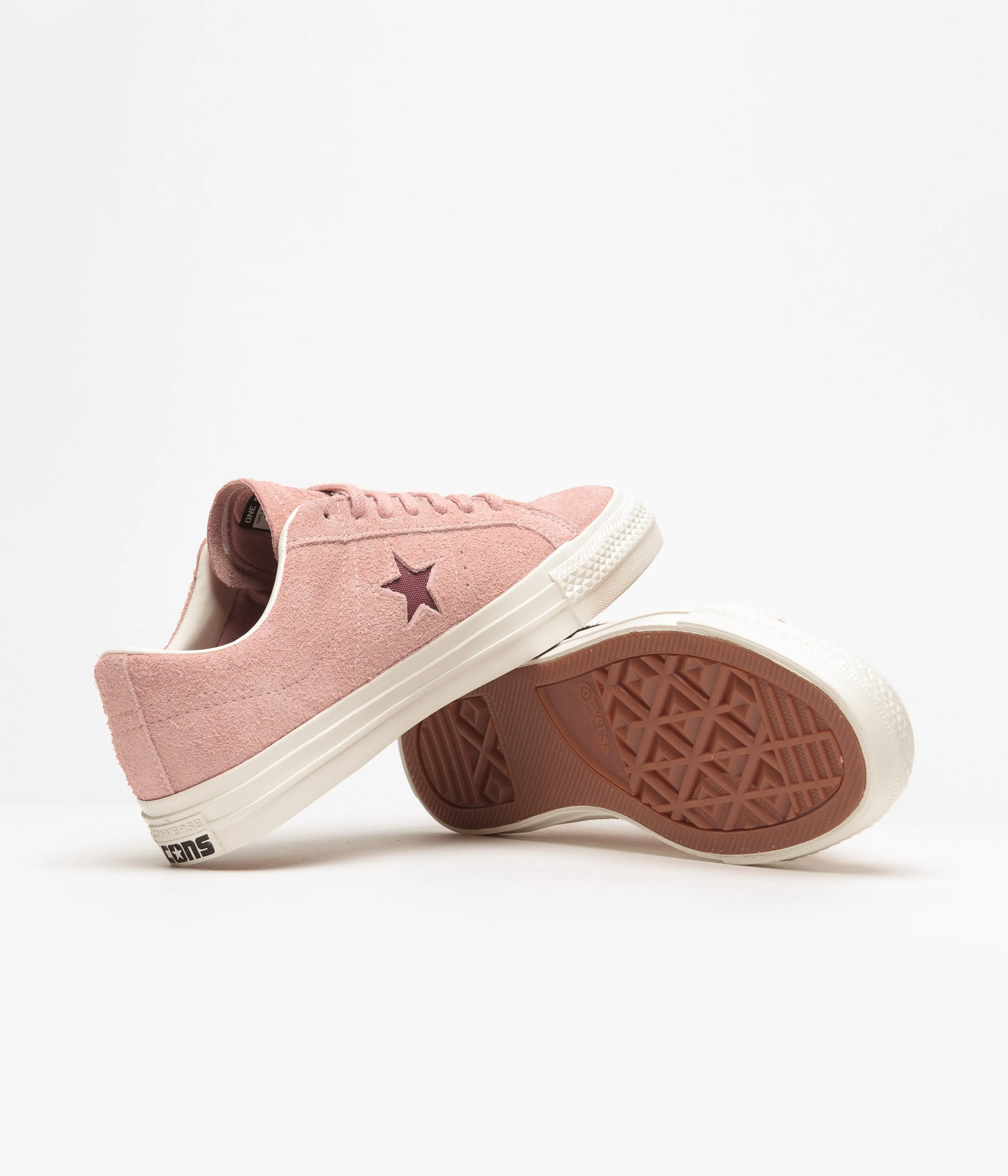 Converse One Star Pro Vintage Suede Ox Shoes - Canyon Dusk / Cherry Vision