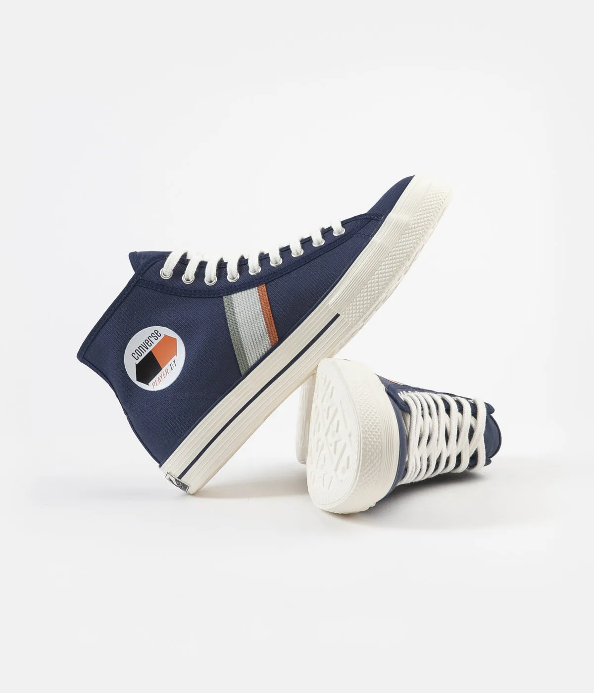 Converse Player LT Hi Shoes - Navy / Jade Stone / Egret