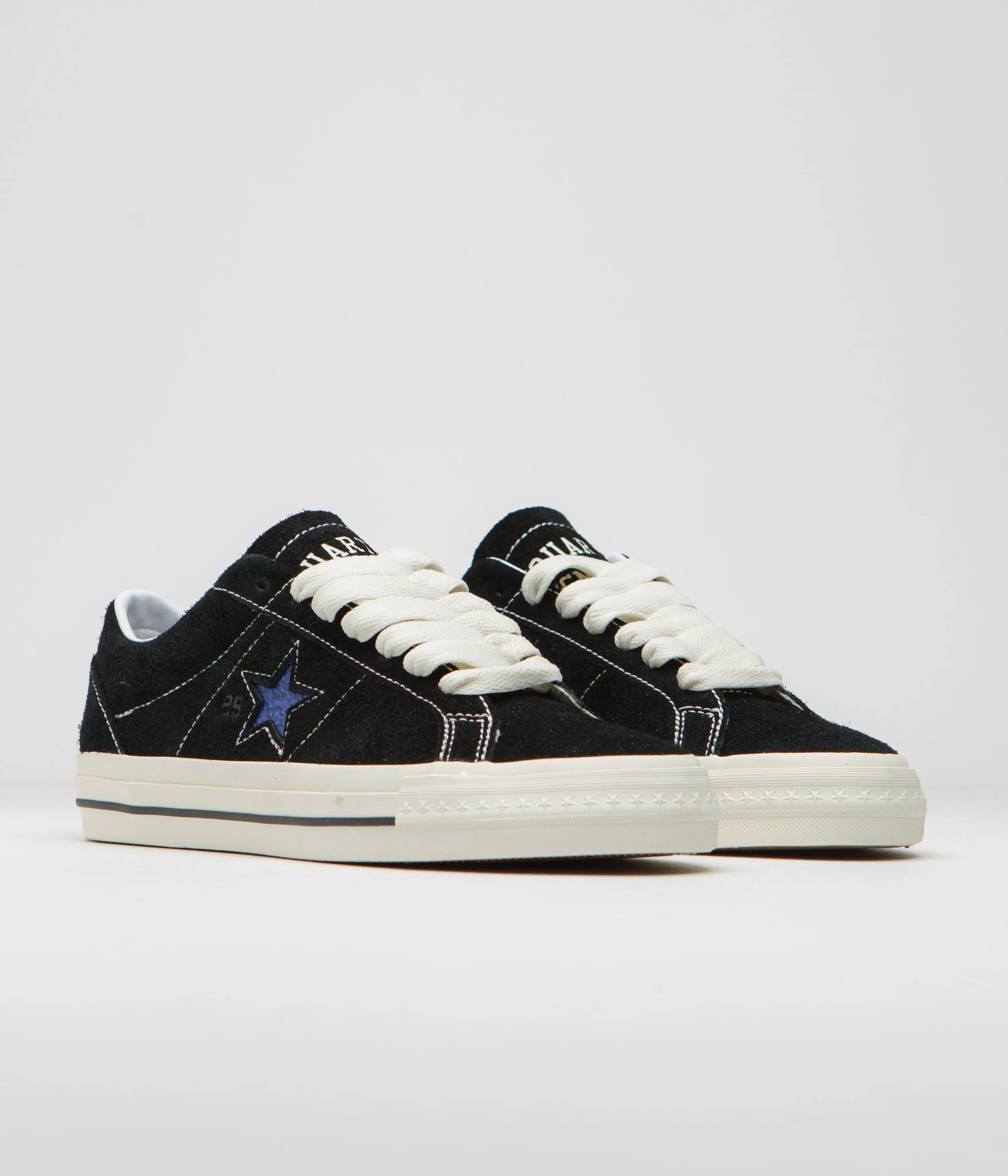 Converse x Quartersnacks One Star Pro Ox Shoes - Black / Egret / Hyper Blue