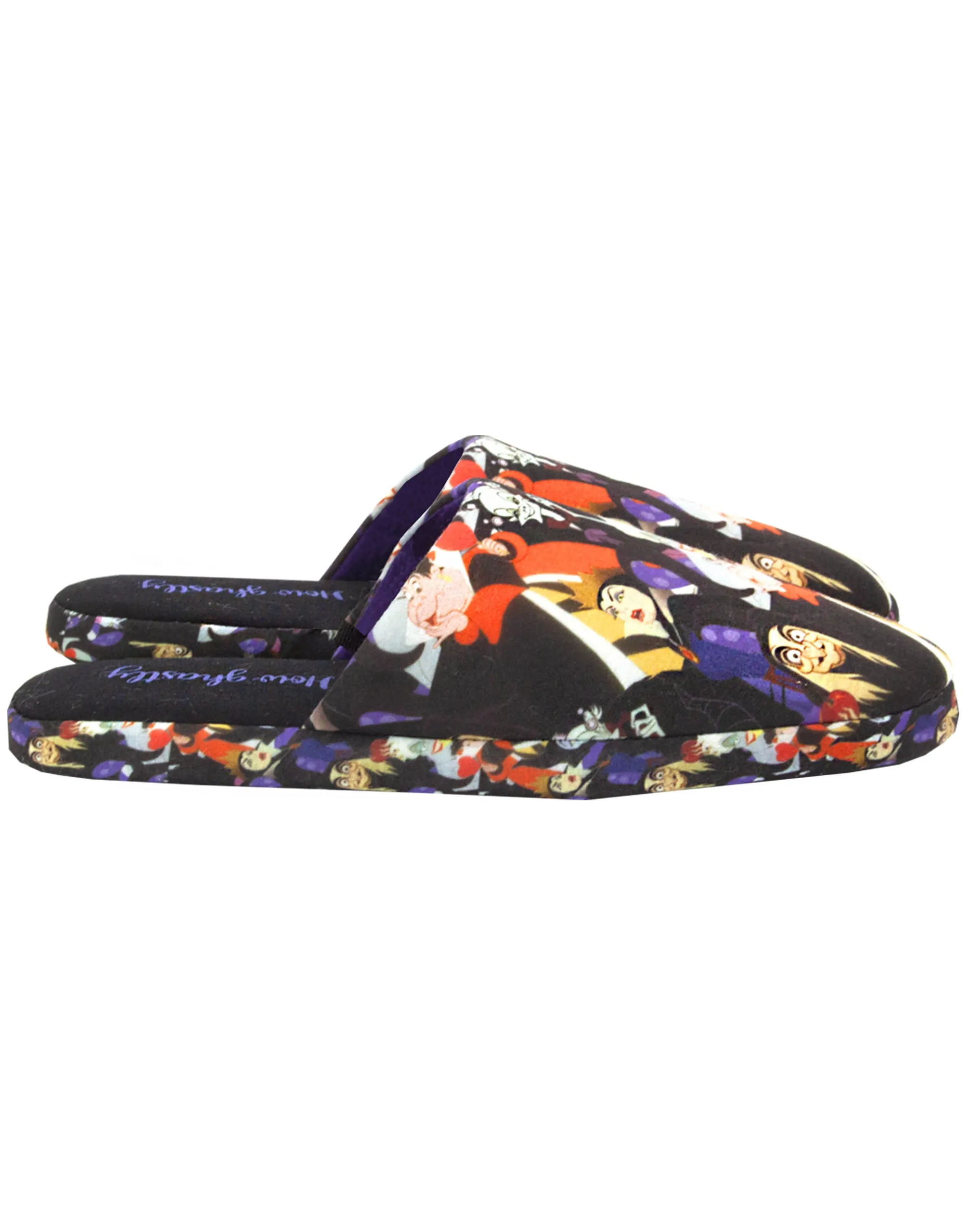 Disney Villains All Over Print Women's Multi-coloured Polyester Slippers