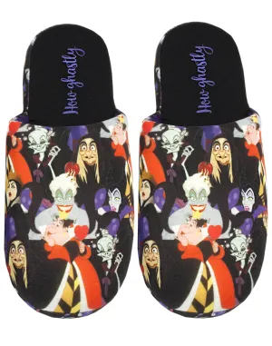 Disney Villains All Over Print Women's Multi-coloured Polyester Slippers