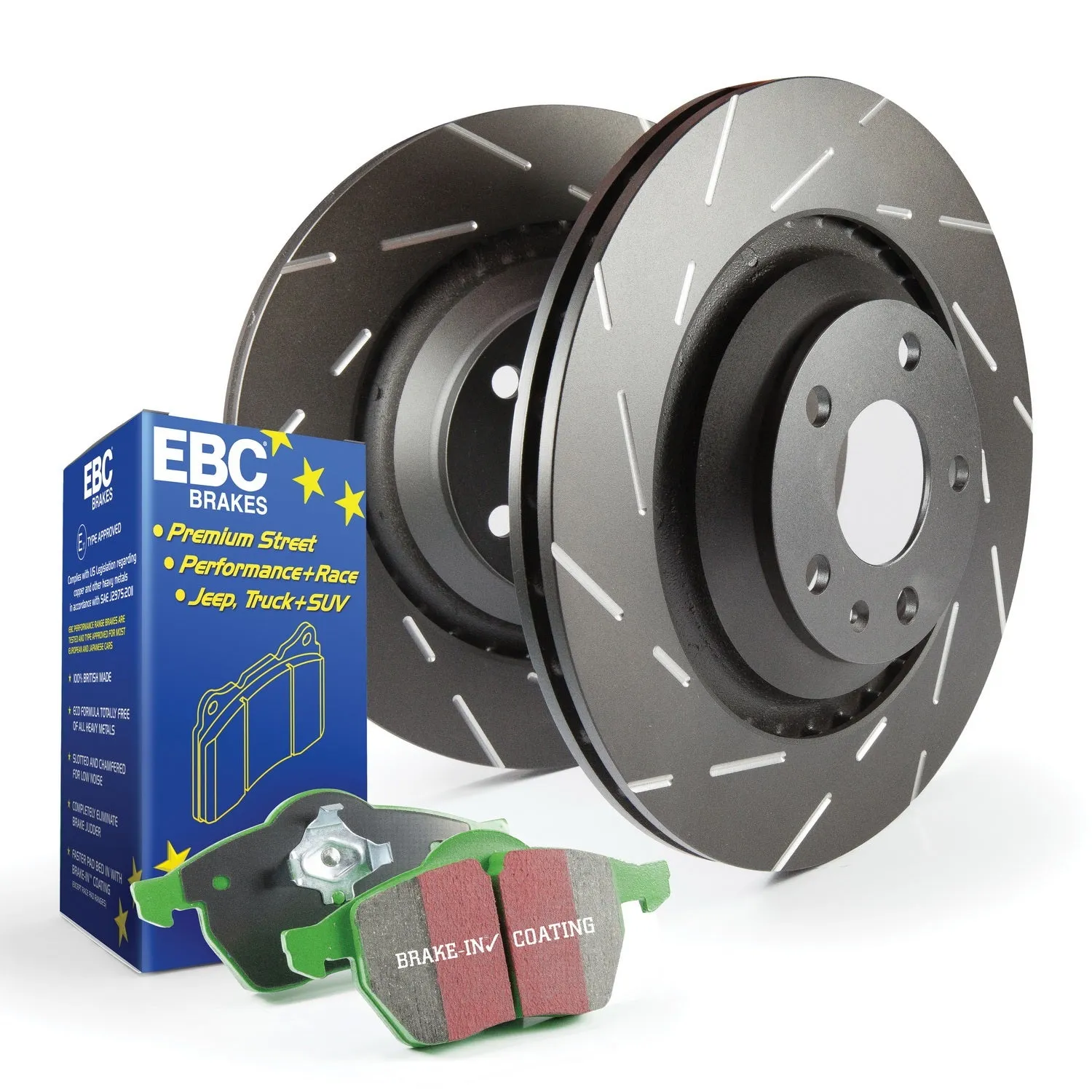 EBC Brakes S2KF1441 S2 Kits Greenstuff 2000 and USR Rotors