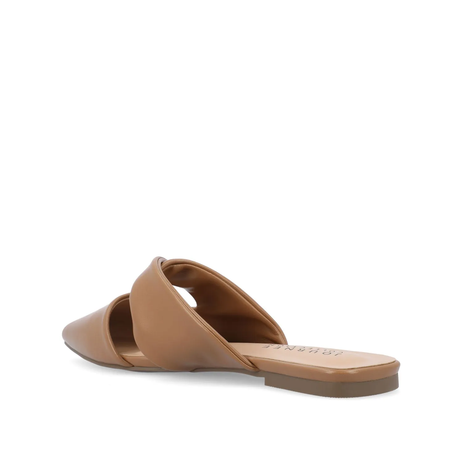 ENNISS MULE FLATS IN FAUX LEATHER