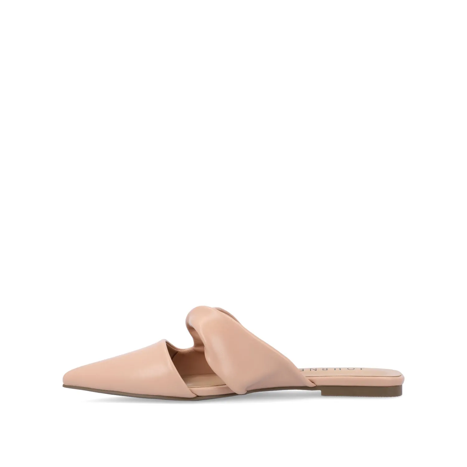 ENNISS MULE FLATS IN FAUX LEATHER