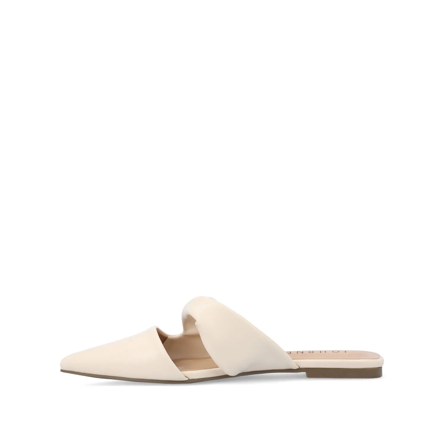 ENNISS MULE FLATS IN FAUX LEATHER