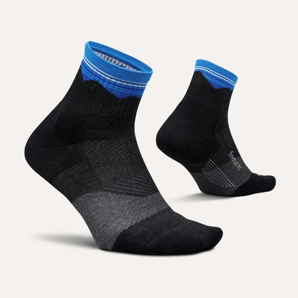 Feetures Trail | Max Cushion | Quarter Length | Blue Ridge Charcoal