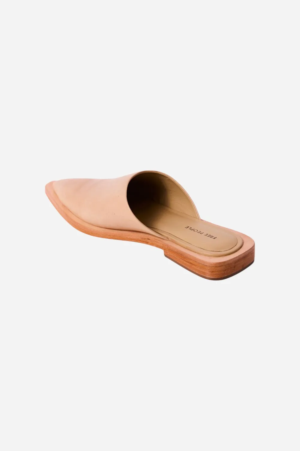 Free People Shoes Becky Mule in Almond Butter Leather