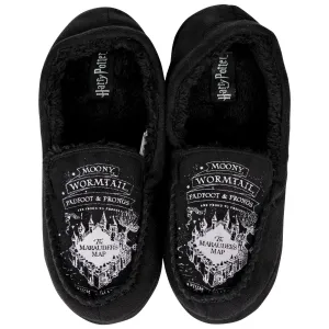 Harry Potter Marauders Map Men's Moccasin Slippers