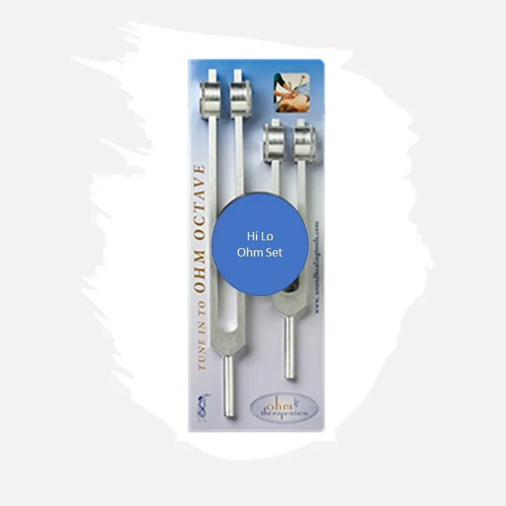 Hi Low Ohm Tuning weighted Fork Set by Ohm Therapeutics