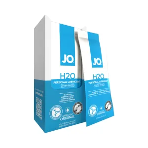 JO H2O Original Water-Based Personal Lubricant 10 mL Foil 12-Pack