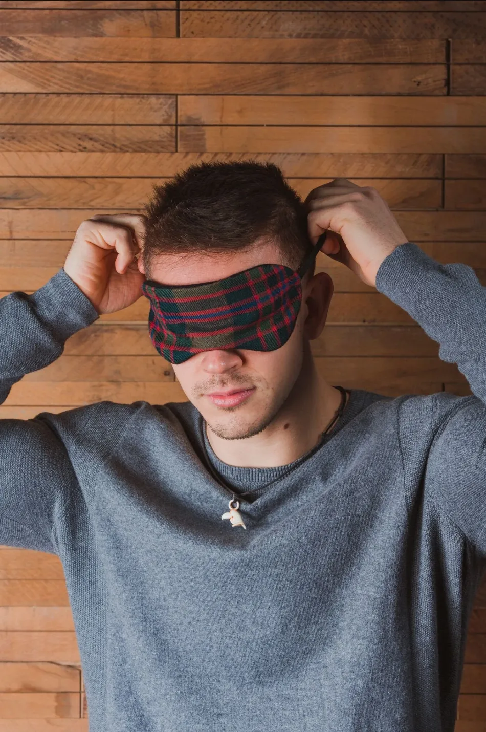 John Muir Way Tartan Scented Herb Eye Mask by LoullyMakes