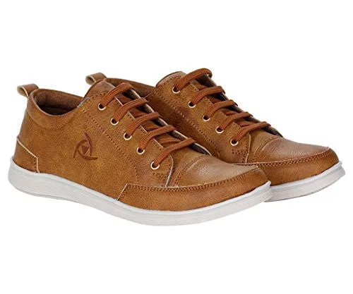 Kraasa Knight Ace 105 Men's Tan Boat Shoes , Uk 10 (Tsz105-Tan-10)