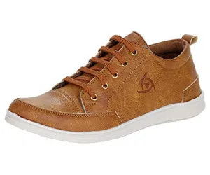 Kraasa Knight Ace 105 Men's Tan Boat Shoes , Uk 10 (Tsz105-Tan-10)